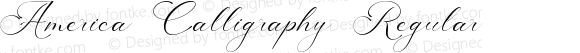 America Calligraphy Regular