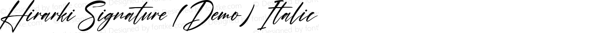 Hirarki Signature (Demo) Italic