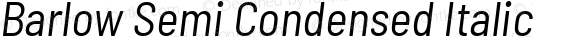 Barlow Semi Condensed Italic