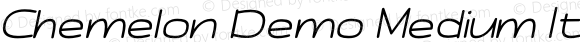 Chemelon Demo Medium Italic