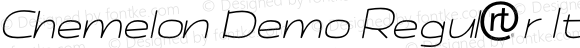Chemelon Demo Regular Italic