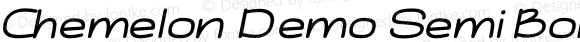 Chemelon Demo Semi Bold Italic