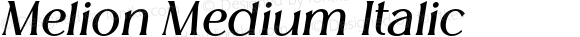 Melion Medium Italic