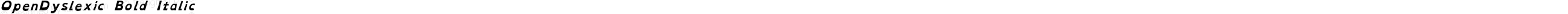 OpenDyslexic Bold Italic
