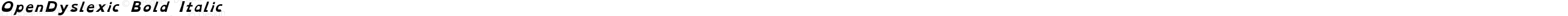 OpenDyslexic Bold Italic