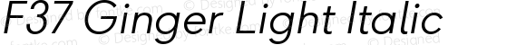 F37 Ginger Light Italic