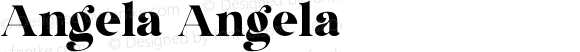 Angela Angela Version 1.00;August 20, 2021;FontCreator 12.0.0.2567 64-bit