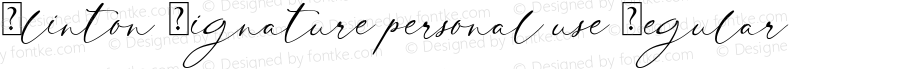 Clinton Signature personal use