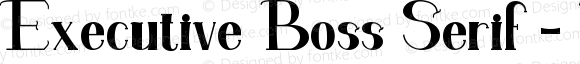 Executive Boss Serif - Personal Regular