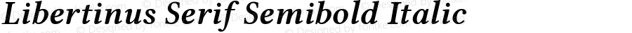 Libertinus Serif Semibold Italic