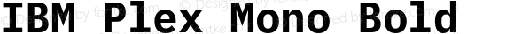 IBM Plex Mono Bold