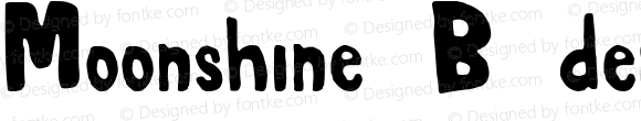 Moonshine B demo Regular Version 1.00;December 2, 2021;FontCreator 11.5.0.2430 64-bit