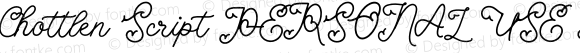 Chottlen Script PERSONAL USE Regular