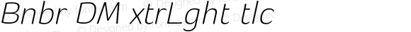 Banburi DEMO ExtraLight Italic