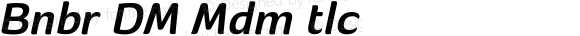 Banburi DEMO Medium Italic