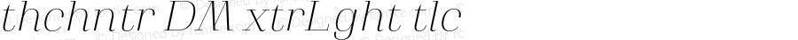 Athachantr DEMO ExtraLight Italic