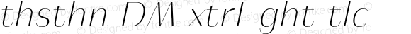 Athisthan DEMO ExtraLight Italic