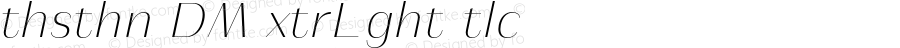 Athisthan DEMO ExtraLight Italic