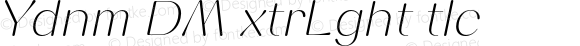 Yodnam DEMO ExtraLight Italic