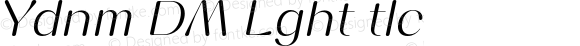 Yodnam DEMO Light Italic