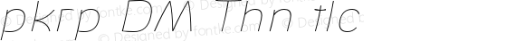 Opkrop DEMO Thin Italic