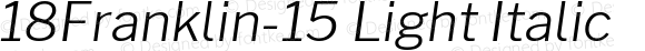 18Franklin-15 Light Italic