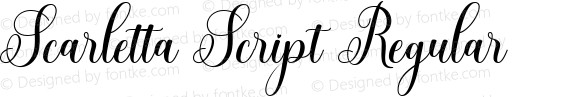 Scarletta Script Regular