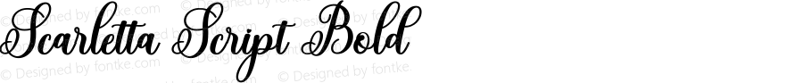 Scarletta Script Bold