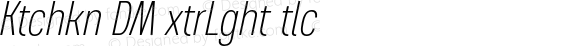 Kitchakan DEMO ExtraLight Italic