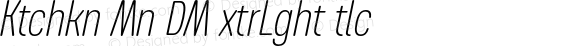 Kitchakan Mon DEMO ExtraLight Italic