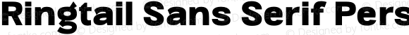 Ringtail Sans Serif Personal Use Regular