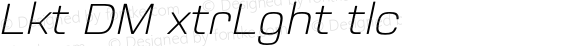 Luktao DEMO ExtraLight Italic