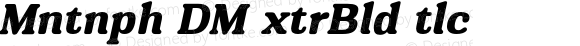 Montnapha DEMO ExtraBold Italic