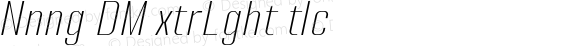 Nanueng DEMO ExtraLight Italic