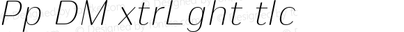 Puipui DEMO ExtraLight Italic