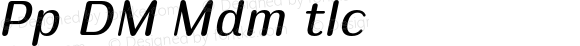 Puipui DEMO Medium Italic