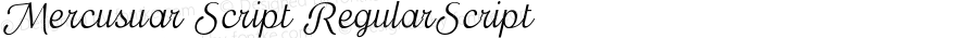 Mercusuar Script RegularScript