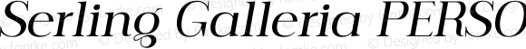 Serling Galleria PERSONAL USE Medium Italic