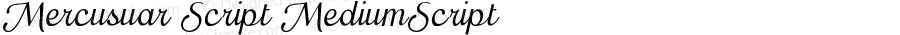 Mercusuar Script MediumScript