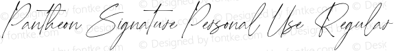 Pantheon Signature Personal Use Regular
