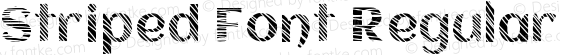 Striped Font Regular