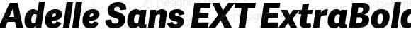 Adelle Sans EXT ExtraBold Italic