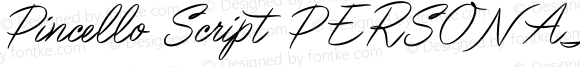 Pincello Script PERSONAL USE Regular