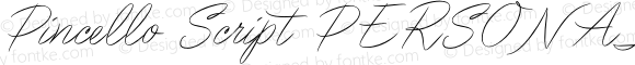 Pincello Script PERSONAL USE Thin