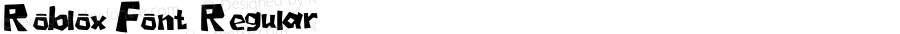 Roblox Font Regular Version 001.001