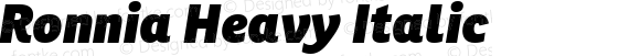 Ronnia Heavy Italic