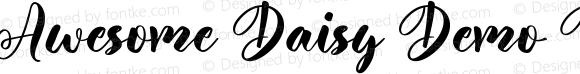 Awesome Daisy Demo Regular Version 1.001;Fontself Maker 3.5.7