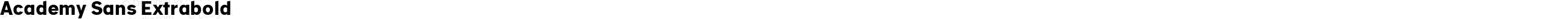 Academy Sans Extrabold