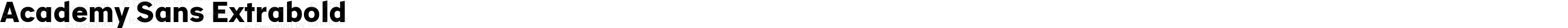 Academy Sans Extrabold