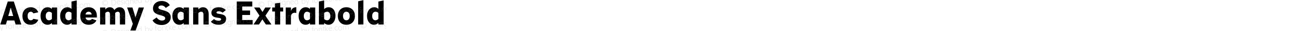 Academy Sans Extrabold